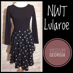 NWT Lularoe Georgia Dress w/ polka dots!